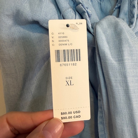 NEW Anthropologie Cloth & Stone Tie Back Halter Top - Picture 5 of 11